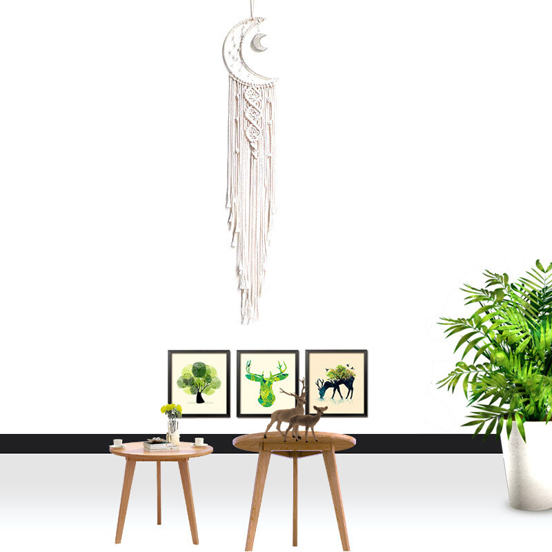 Csillaghold Makramé Álomfogó Boho Otthoni Fali dekoráció Lányok Gyerekek Gyerekek Bölcsődei Kert Dekoráció Kültéri Ajándékok