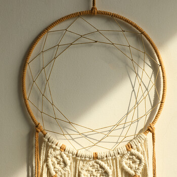 Macrame Dream Catcher Μεγάλη Boho Κρεμαστή στον τοίχο Dreamcatcher Χριστουγεννιάτικη διακόσμηση σπιτιού Νηπιαγωγείο Υπνοδωμάτιο Τέχνη τοίχου Σαλόνι