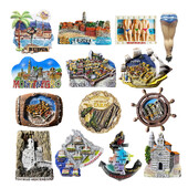 Europe Μαυροβούνιο 3D Tourist Souvenir Magnetic Refrigerator Sticker Collection Δώρο Μαγνήτες ψυγείου