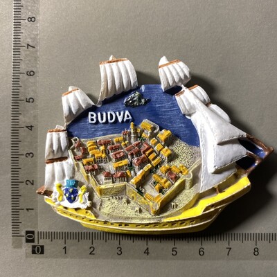 Europe Μαυροβούνιο 3D Tourist Souvenir Magnetic Refrigerator Sticker Collection Δώρο Μαγνήτες ψυγείου