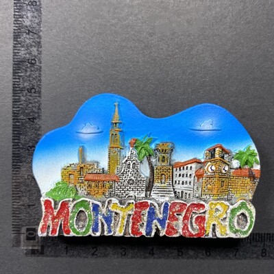 Europe Μαυροβούνιο 3D Tourist Souvenir Magnetic Refrigerator Sticker Collection Δώρο Μαγνήτες ψυγείου