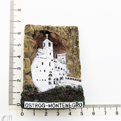 Europe Μαυροβούνιο 3D Tourist Souvenir Magnetic Refrigerator Sticker Collection Δώρο Μαγνήτες ψυγείου