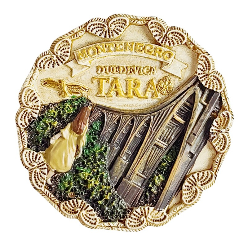 Európa Montenegró 3D turisztikai ajándéktárgy mágneses hűtőszekrény matricagyűjtemény ajándék hűtőmágnesek