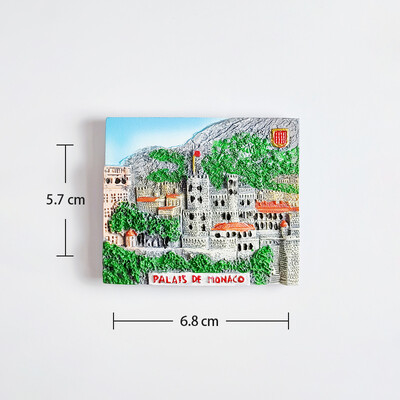 Europe Monaco 3D Fridge Magnets Souvenir Refrigerator Magnets Συλλογή αυτοκόλλητων Άρθρα διακόσμησης χειροτεχνίας