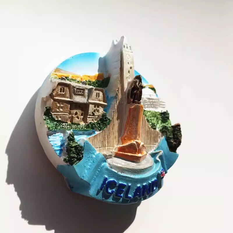 Izland Hűtőmatricák Reykjavík Utazás Emléktárgyak Esküvői Ajándékok Üzenőfal Mágneses matricák Hűtőszekrény matricák