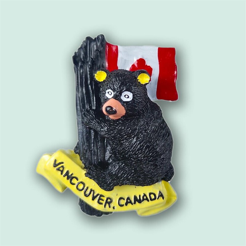 1 db Kanada Montreal város Quebecben Vancouver Hűtőmágnesek Észak-Amerika utazási ajándéktárgyak Mágneses hűtőszekrény matricák