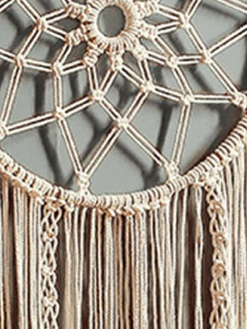 Macrame Dream Catcher Bohemian Leaf Dancing Wall Nordic Decor Boho Χειροποίητα στολίδια ταπισερί για διακόσμηση σπιτιού σαλονιού