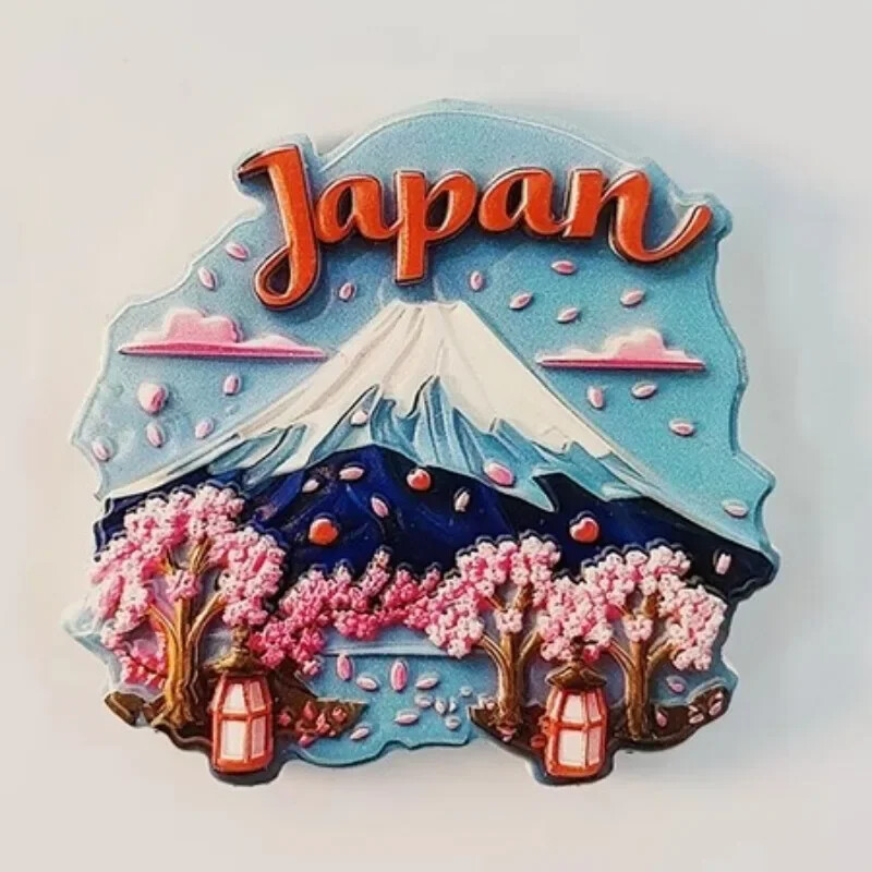 Japán hűtőmatricák Tokió turisztikai ajándéktárgyak Fuji-hegy Nara Sashimi Hűtőmágnesek Otthoni dekoráció Esküvői ajándékok