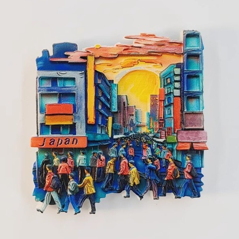 Japán hűtőmatricák Tokió turisztikai ajándéktárgyak Fuji-hegy Nara Sashimi Hűtőmágnesek Otthoni dekoráció Esküvői ajándékok