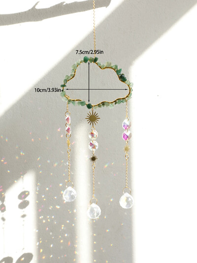 Cloud Suncatcher Wall Hanging Crystal Wind Chime Rainbow Maker Light Catcher Αξεσουάρ αυτοκινήτου Christmas Sun Catcher Διακόσμηση σπιτιού