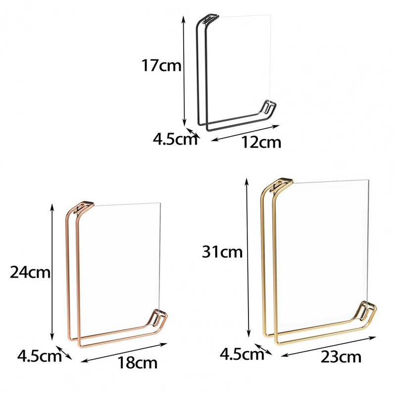 6/8 hüvelykes A4-es fém akril képkeret kétoldalas vízszintes függőleges képtároló asztali képkijelző keret otthoni kellék