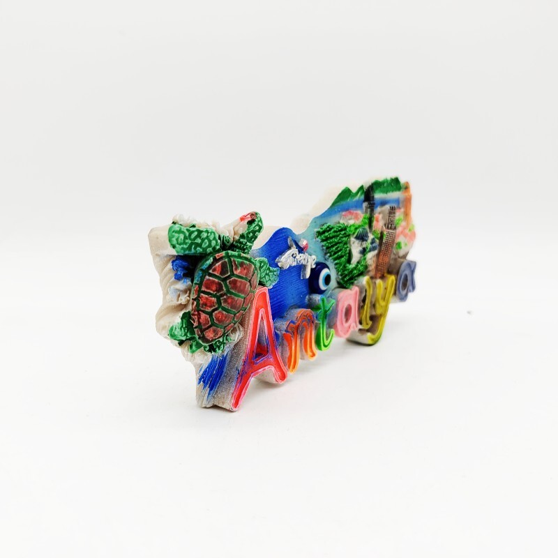 Pulyka gyanta hűtőmágnesek Kreatív Landmark Tájkép Hűtőmágnesek Kemer Antalya Alanya Fethiye Cappadocia emléktárgy