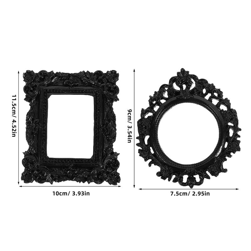 2 buc Ramă Foto Poza Poză Vintage Mini Ornament Rame Decorații Creative Montat Perete Ramă Foto Podoaba Camerei Acasă