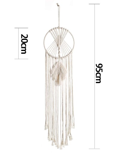 Macrame Ονειροπαγίδα Macrame Κυκλικά φύλλα τοίχου Boho Διακόσμηση σπιτιού Ταπετσαρία τοίχου Αισθητική διακόσμηση δωματίου Χριστουγεννιάτικα δώρα