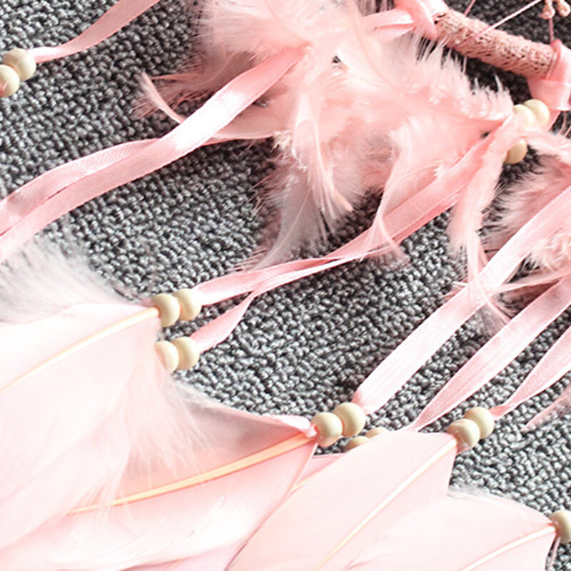 Atrapator de vise, margele cu pene, agatat pe perete, camera fetelor, mașină, birou, fereastră, ornament, pene, decorațiuni pentru perete