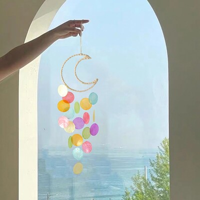 INS Διακόσμηση σπιτιού Φυσικό κέλυφος Dream Wind Chimes Bohemian Dream Catchers Διακόσμηση παιδικού δωματίου Ειδικά δώρα Πρωτοχρονιάς