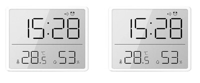 Εξαιρετικά λεπτό ρολόι τοίχου LCD με μεγάλη οθόνη Ψηφιακός μετρητής θερμοκρασίας και υγρασίας Απλό ξυπνητήρι Μαγνητικό σχέδιο Ρολόγια διακόσμηση