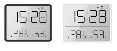 Εξαιρετικά λεπτό ρολόι τοίχου LCD με μεγάλη οθόνη Ψηφιακός μετρητής θερμοκρασίας και υγρασίας Απλό ξυπνητήρι Μαγνητικό σχέδιο Ρολόγια διακόσμηση