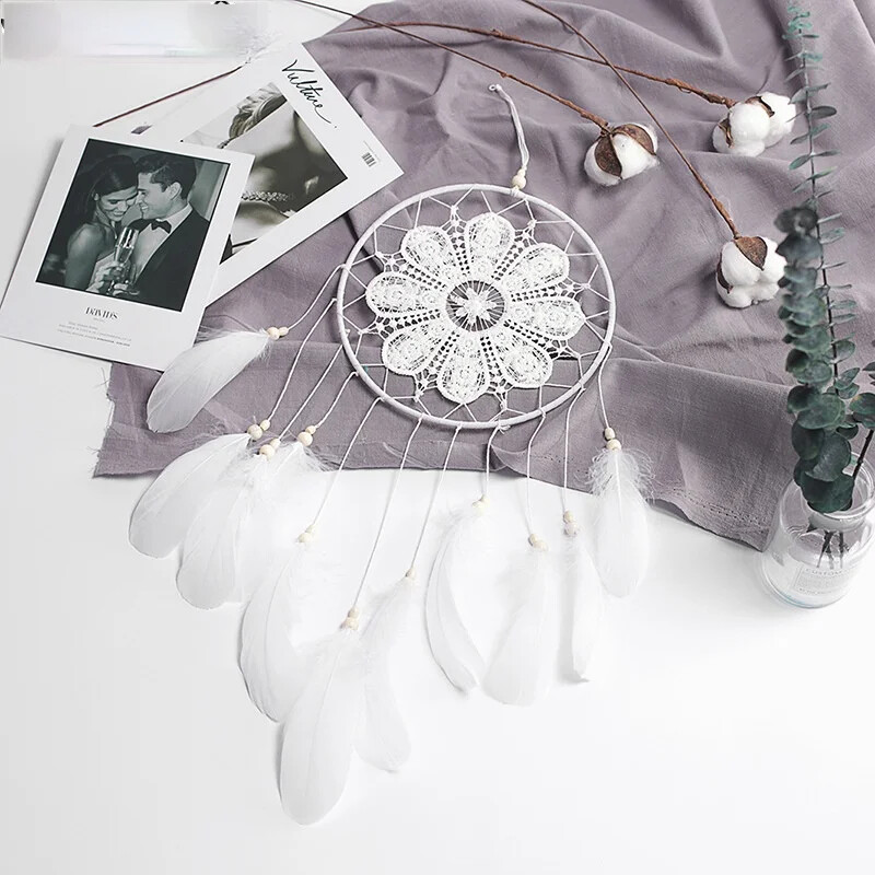 Agățător de vise în stil indian, clopoței de vânt realizat manual, pandantiv pentru agățat, prins de vise, decorațiuni de perete de acasă