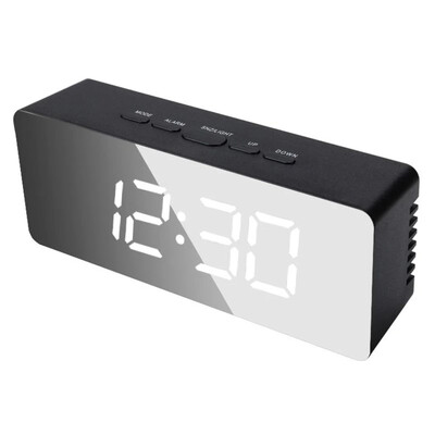 1 τεμ. Μοντέρνο στυλ LED Wecker Digital Alarmwecker Φως επιτραπέζιου υπολογιστή USB Ηλεκτρονικό Ξυπνητήρι Διακόσμηση γραφείου σπιτιού