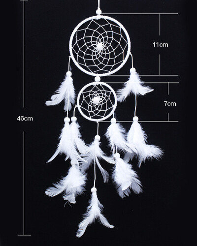 Dream Catcher Διακόσμηση δωματίου με φτερά ύφανση που αγγίζει τη γωνία των ονείρων Dreamcatcher Wind Chimes Ινδικό στυλ Θρησκευτική μασκότ