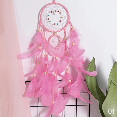 Creative Dreamcatcher Κρεμαστό Ονειροπαγίδα με ελαφρύ LED που κρέμεται στον τοίχο Wind Chimes Διακόσμηση τοίχου κρεβατοκάμαρας σπιτιού για δώρο