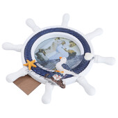 Rame Poze Vintage Decor Suport rotund Cadou Cadouri unice din lemn albastru pentru studenți