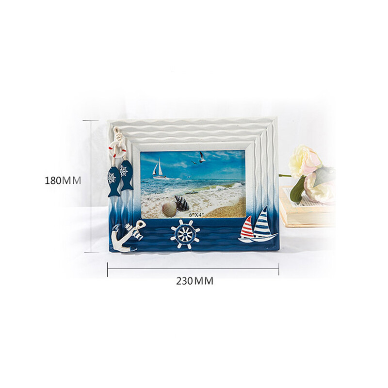 Rama Foto din Lemn Cochilii Rama Foto Oceanului Vara Personalitate Mediteraneana Cadru Masa din lemn masiv Rama Foto Rama Fotografiei