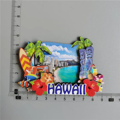 Magneți pentru frigider din SUA Hawaii Maui O` AHU Saipan Suveniruri turistice Cadouri pentru decorarea casei