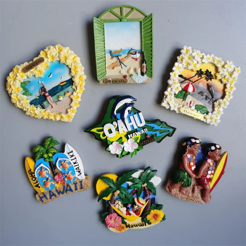 Magneți pentru frigider din SUA Hawaii Maui O` AHU Saipan Suveniruri turistice Cadouri pentru decorarea casei