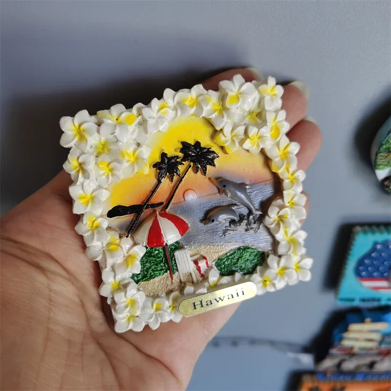 Magneți pentru frigider din SUA Hawaii Maui O` AHU Saipan Suveniruri turistice Cadouri pentru decorarea casei