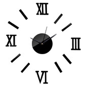 Ceasuri de perete cu număr digital de la Roma, oglindă acrilice 3D, ceas scurt silențios pentru sufragerie, decor modern de perete de acasă