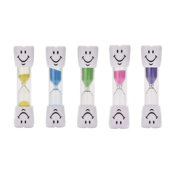 Smiling Face Tooth Brushing Κλεψύδρα 3 λεπτών Dental Sand Time Meter Sandglass for Children Παιδικό Δώρο Διακόσμηση σπιτιού