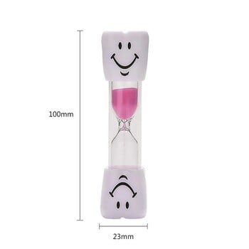 Smiling Face Tooth Brushing Κλεψύδρα 3 λεπτών Dental Sand Time Meter Sandglass for Children Παιδικό Δώρο Διακόσμηση σπιτιού