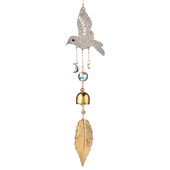 3D Diamond Hummingbird Leaf Sun Catcher Chime de vânt în aer liber Decorație pentru casă Minge de cristal Ornament House Garden Pandantiv Decor
