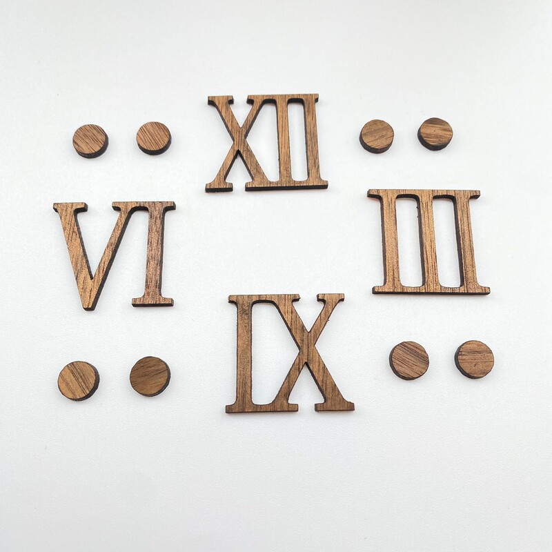 Numere de ceas arabe din lemn pentru ore Numere romane separat Ceasuri digitale Seturi personalizabile Gadget de înlocuire