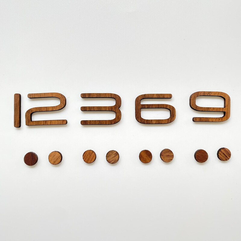 Numere de ceas arabe din lemn pentru ore Numere romane separat Ceasuri digitale Seturi personalizabile Gadget de înlocuire