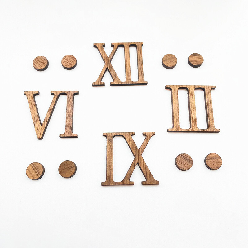 Numere de ceas arabe din lemn pentru ore Numere romane separat Ceasuri digitale Seturi personalizabile Gadget de înlocuire