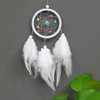 Feather Dream Catcher Wind Chimes Art Chimes Home Craft Dreamcatcher Στολίδι Κρεμαστό Δώρο Διακόσμηση Υπνοδωματίου Χειροποίητο