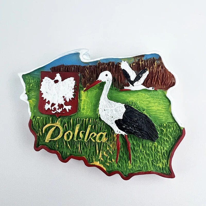 Polonia Magneți pentru frigider Varșovia Suveniruri de călătorie Gdańsk Wrocław Autocolante pentru frigider Cadouri de nuntă Autocolante magnetice pentru perete foto