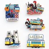 Portugalia Lisabona Autocolante de călătorie pentru frigider Suveniruri turistice creative Decor pentru interior Magneți pentru frigider pentru panou de mesaje Autocolante magnetice