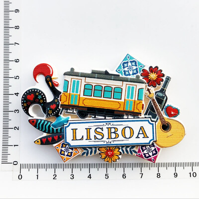 Portugalia Lisabona Autocolante de călătorie pentru frigider Suveniruri turistice creative Decor pentru interior Magneți pentru frigider pentru panou de mesaje Autocolante magnetice