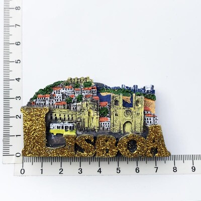 Portugalia Lisabona Autocolante de călătorie pentru frigider Suveniruri turistice creative Decor pentru interior Magneți pentru frigider pentru panou de mesaje Autocolante magnetice