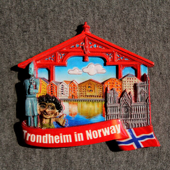 Norway Trondheim Demon Resin Magnetic Fridge Magnets Monaco Tourism Souvenir Δώρο Μαγνητικό Ψυγείο Αυτοκόλλητο Home Deocr