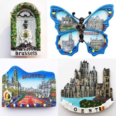 Белгия Магнити за хладилник Brussels Gent Brugge Pee Boy Traveling Souvenis Стикери за хладилник Домашен декор Сватбени подаръци