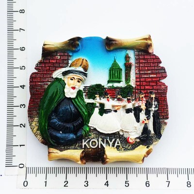 Turcia Alanya Magneți pentru frigider de călătorie Kemer Antalya Suvenir Autocolant pentru frigider din rășină Magneți magnetici pentru decorarea frigiderului