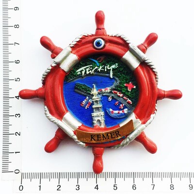 Turcia Alanya Magneți pentru frigider de călătorie Kemer Antalya Suvenir Autocolant pentru frigider din rășină Magneți magnetici pentru decorarea frigiderului