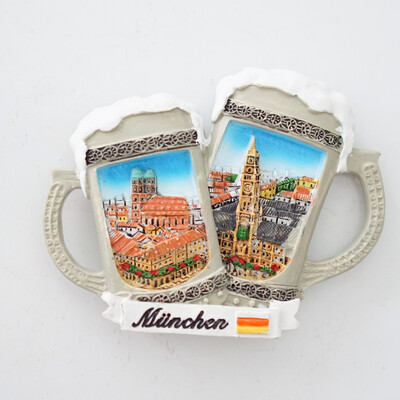 Magneți pentru frigider Germania, autocolante pentru frigider de călătorie Munchen Germania, decorațiuni pentru bucătărie în stil german, cadouri creative