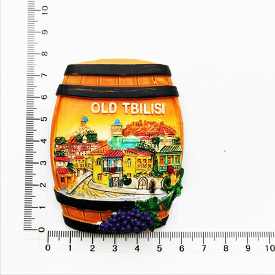 Georgia Country Magnet de frigider 3D Suveniruri Autocolante magnetice Magneți decorativi pentru frigider din rășină Cadouri de artizanat