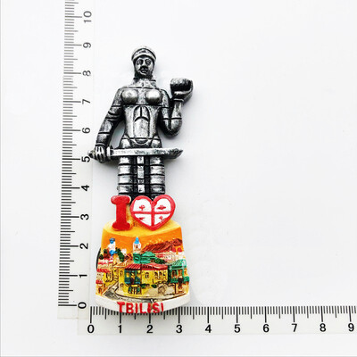 Georgia Country Magnet de frigider 3D Suveniruri Autocolante magnetice Magneți decorativi pentru frigider din rășină Cadouri de artizanat